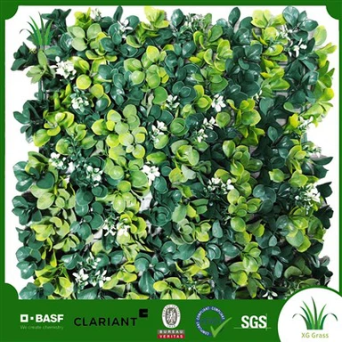 Paret de gespa artificial interior